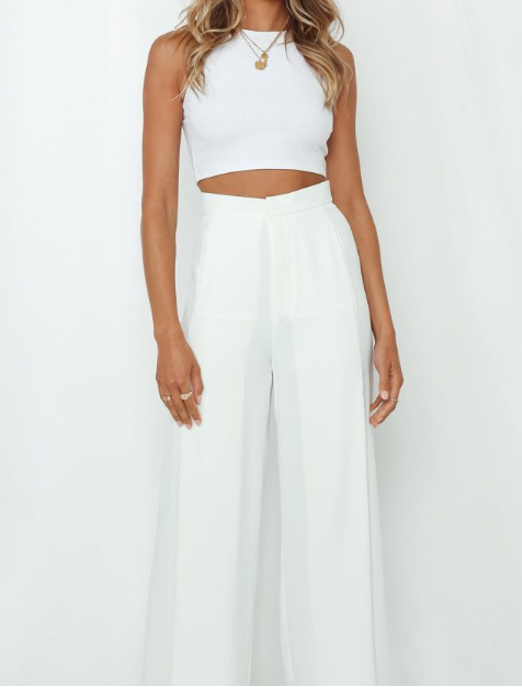Poor Little Hearts Pants White